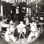 children on rocking horse pre 1920